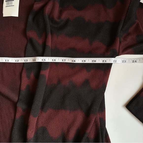 Sanctuary Women’s Open Front Cardigan Red Black Oversized Size Small NWT - Picture 4 of 8